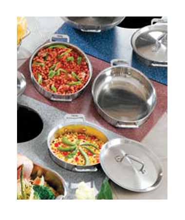 Stainless Steel Saute Pan 4 Qt. 13.9"L x 11.3"W x 3"H